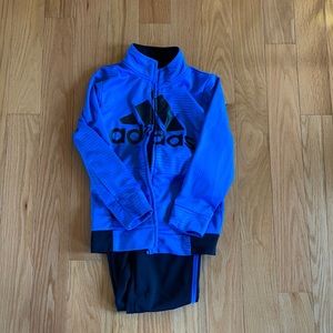Boys adidas track suit, size 7. Matching set